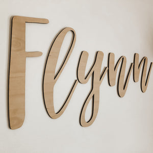 Custom Wooden Wall Name