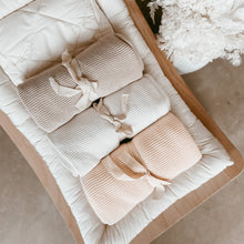 Load image into Gallery viewer, Heirloom Poppy Knit Blanket - 100% Cotton