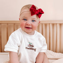 Load image into Gallery viewer, Short Sleeve &#39;Little Pudding&#39; Bubble Romper