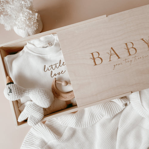 ‘BABY’ Wooden Baby Keepsake Box