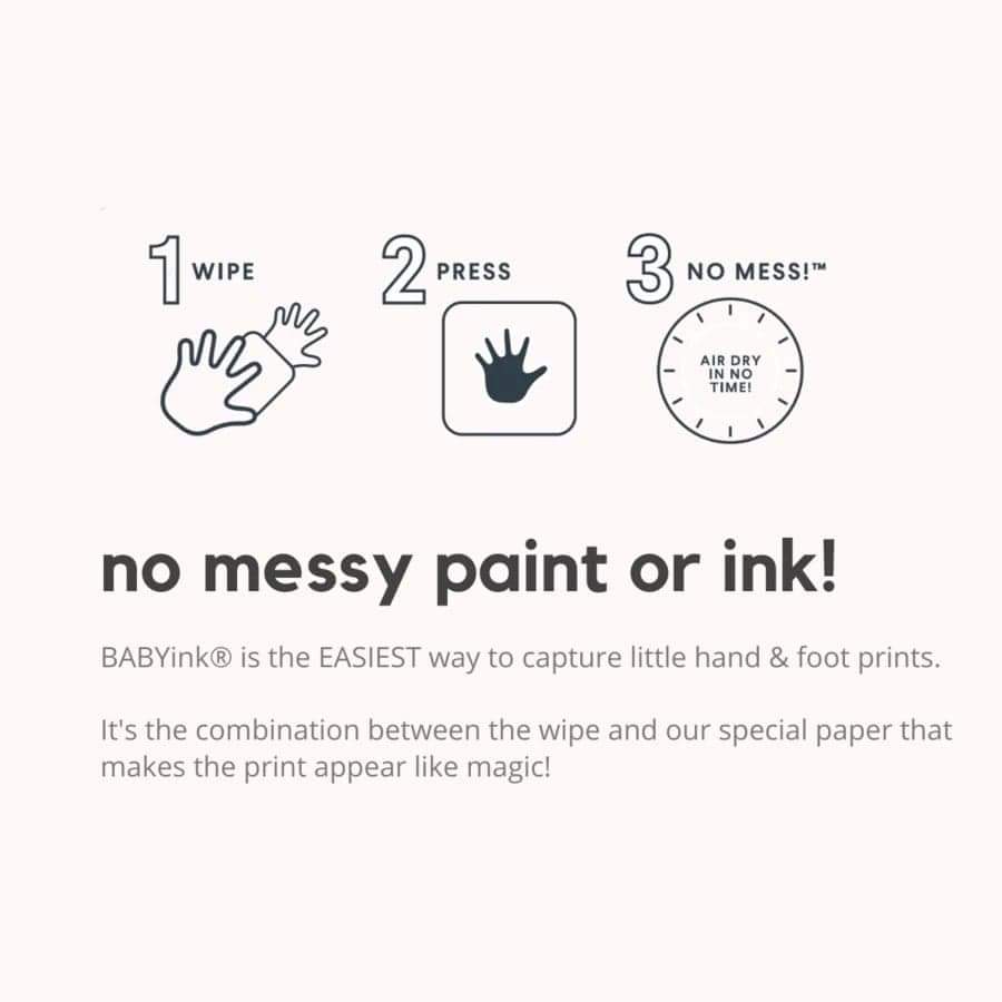 Grey Ink-less Hand and Foot Print Kit