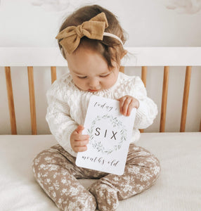 Baby Milestone Cards - Evergreen Collection