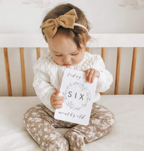 SALE Baby Milestone Cards - Evergreen Collection